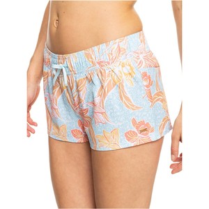 2022 Roxy Island In The Sun Boardshorts Para Mujer Erjbs03208 - Cool Blue / Island Time